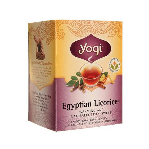 Yogi Tea Egyptian Licorice - Caffeine Free - 16 Tea Bags