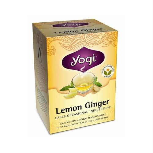 Yogi Tea Lemon Ginger - Caffeine Free - 16 Tea Bags