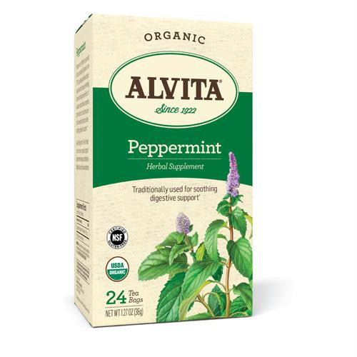 Alvita Tea Organic Herbal Peppermint Tea - 24 Bags