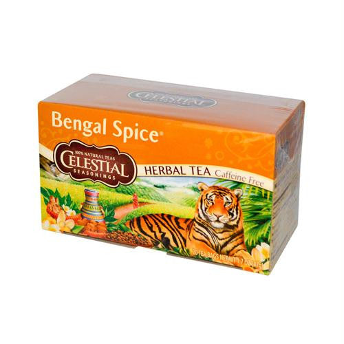 Celestial Seasonings Herbal Tea Caffeine Free Bengal Spice - 20 Tea Bags - Case of 6