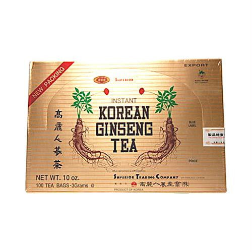 Superior Instant Korean Ginseng Tea - 100 Tea Bags