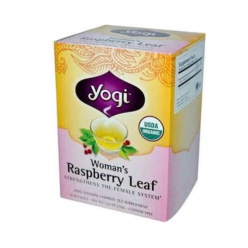 Yogi Tea Womans Raspberry Leaf - Caffeine Free - 16 Tea Bags