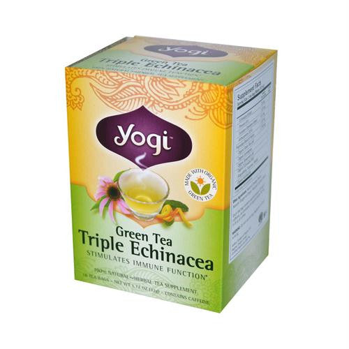 Yogi Tea Green Tea Triple Echinacea - 16 Tea Bags