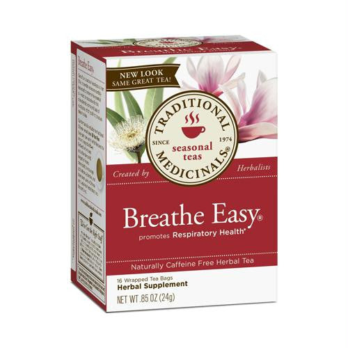 Traditional Medicinals Breathe Easy Herbal Tea - Caffeine Free - 16 Bags