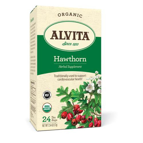 Alvita Teas Organic Herbal Tea Bags - Hawthorn Berry - 24 Bags