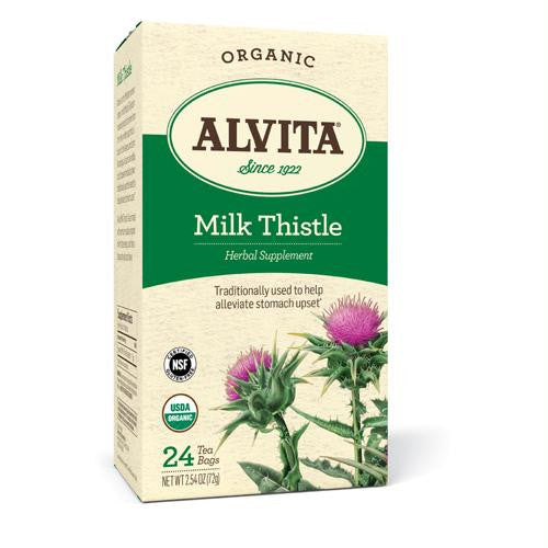 Alvita Teas Organic Herbal Tea Bags - Milk Thistle - 24 Bags