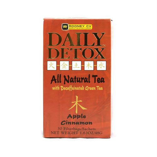 Wellements Rooney CV Daily Detox All Natural Decaffeinated Tea Apple Cinnamon - 30 Sachet