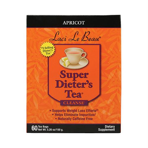 Laci Le Beau Super Dieters Tea Apricot - 60 Tea Bags