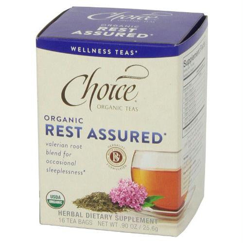 Choice Organic Teas - Organic Rest Assured Tea - 16 Bags - Case of 6