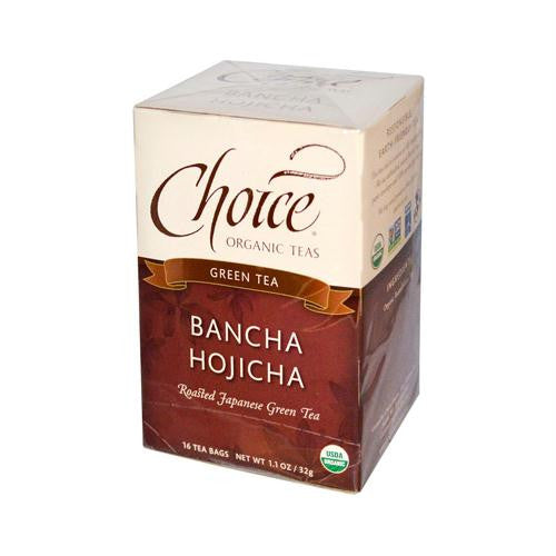 Choice Organic Teas Ban-Cha Toasted Green Tea - 16 Tea Bags - Case of 6