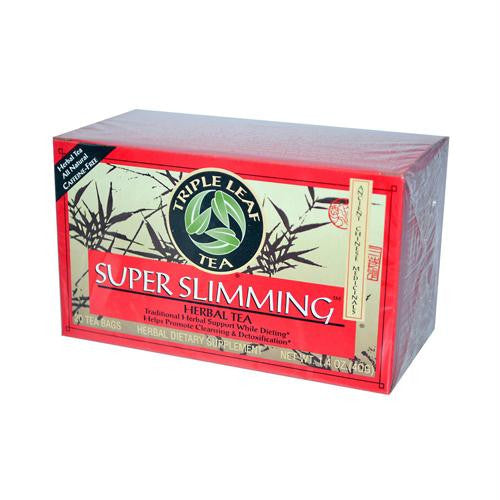 Triple Leaf Tea Super Slimming Herbal Tea - 20 Tea Bags - Case of 6