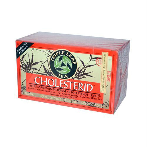 Triple Leaf Tea Cholesterid - 20 Tea Bags - Case of 6