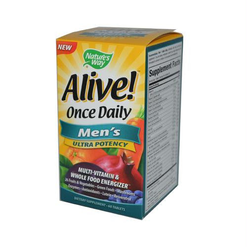 Natures Way Alive! Once Daily Mens Multi-Vitamin - 60 Tablets