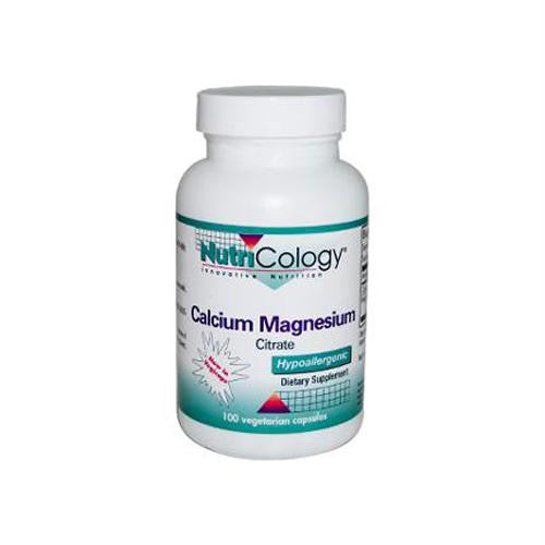 NutriCology Calcium Magnesium Citrate - 100 Vegetarian Capsules