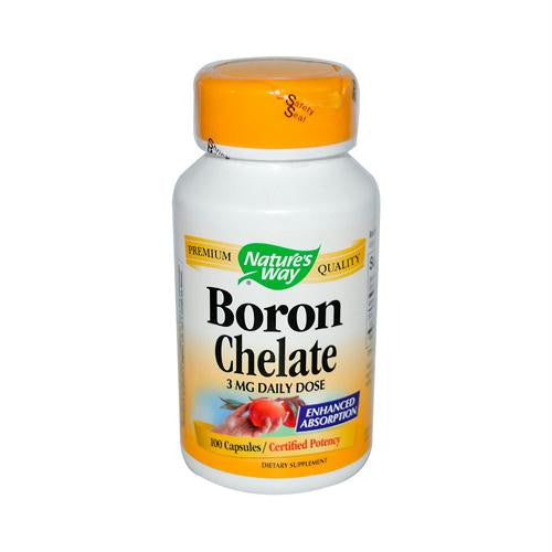 Natures Way Boron Chelate - 100 Capsules