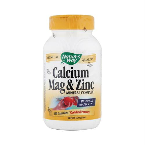 Natures Way Calcium Mag and Zinc Mineral Complex - 100 Capsules