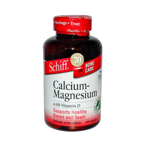 Schiff Natural Calcium Magnesium with Vitamin D - 100 Softgels