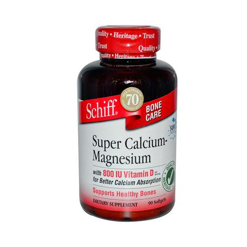 Schiff Super Calcium Magnesium With Vitamin D - 90 Softgels