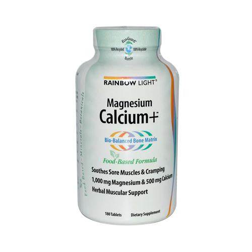 Rainbow Light Magnesium Calcium Plus - 180 Tablets