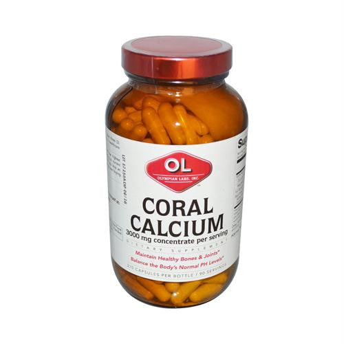 Olympian Labs Coral Calcium - 1 g - 270 Capsules