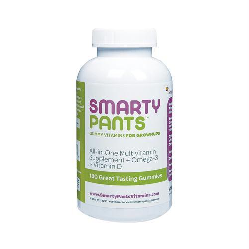 SmartyPants All-in-One Multivitamin Plus Omega 3 Plus Vitamin D Gummies - 180 Pack