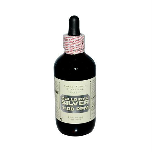 Amino Acid and Botanical Supply Liquid Colloidal Silver - 500 ppm - 4 fl oz