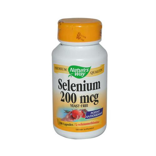 Natures Way Selenium - 200 mcg - 100 Capsules