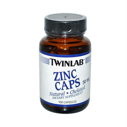 Twinlab Zinc Caps - 30 mg - 100 Capsules