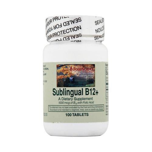 FoodScience of Vermont Sublingual B12 Cherry - 100 Tablets