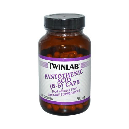 Twinlab Pantothenic Acid B-5 Caps - 500 mg - 100 Capsules