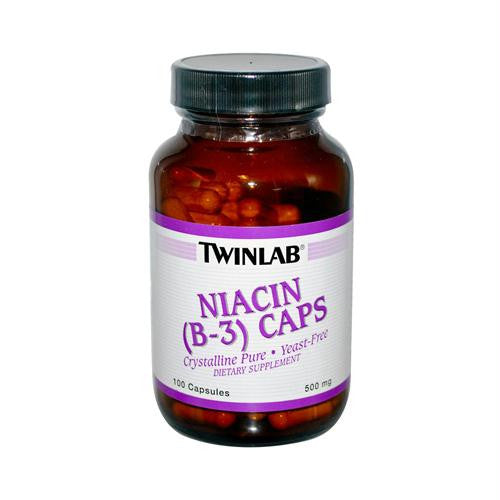 Twinlab Niacin B-3 Caps - 500 mg - 100 Capsules