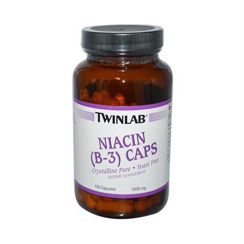 Twinlab Niacin B-3 Caps - 1000 mg - 100 Capsules