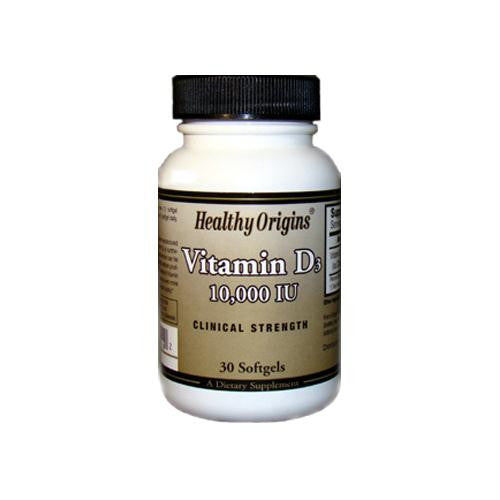 Healthy Origins Vitamin D3 - 10000 IU - 30 Softgels