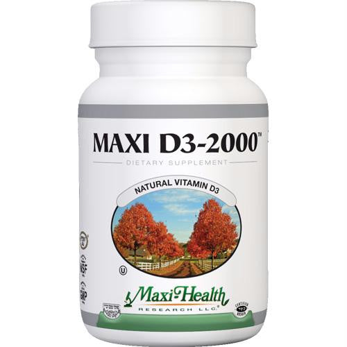 Maxi Health Kosher Vitamins Maxi D3 2000 - 2000 IU - 90 Tablets