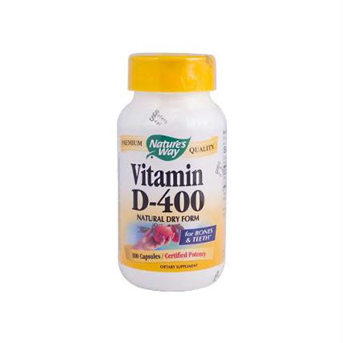 Natures Way Vitamin D-400 - 400 IU - 100 Capsules