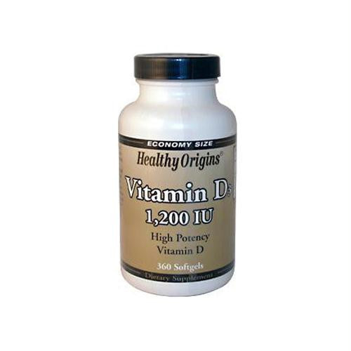 Healthy Origins Vitamin D3 - 1200 IU - 360 Softgels