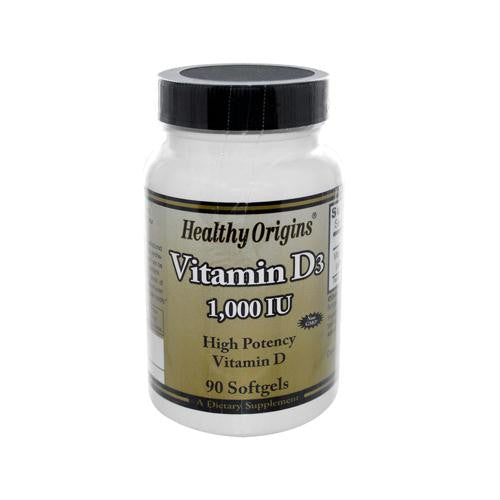 Healthy Origins Vitamin D3 - 1000 IU - 90 softgels