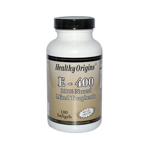 Healthy Origins E-400 - 400 IU - 180 Softgels