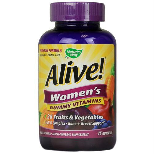 Natures Way Alive! - Womens Energy Gummy Multi-Vitamins - 75 Chewables