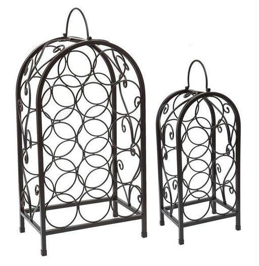 Matte Black Nesting Wine Racks 27 x 13 x 8  Set of 2