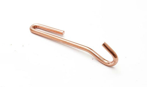 4  Copper Angled Pot Rack Hooks - Set of 4