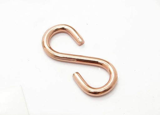 2  HG Copper Pot Rack S Hooks - Set of 2