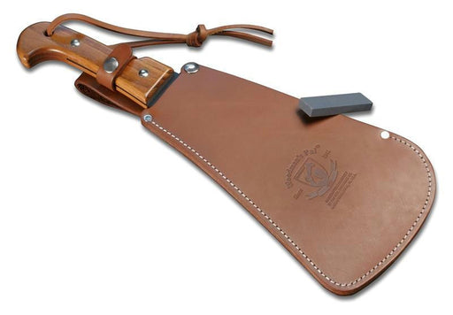 Woodmans Pal Classic Machete - Treated Leather Sheath - Stone and Free Gift