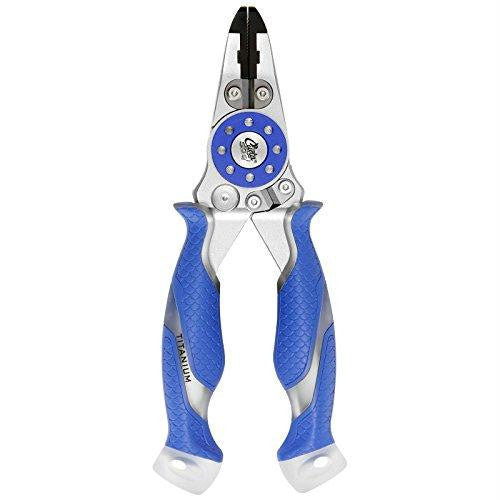 Cuda 7.5-Inch Mono-Braid Fishing Pliers and Wire Cutters - Blue