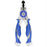 Cuda 7.5-Inch Mono-Braid Fishing Pliers and Wire Cutters - Blue