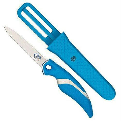 Cuda Brand 3-Inch Serrated Net Knife w-Sheath