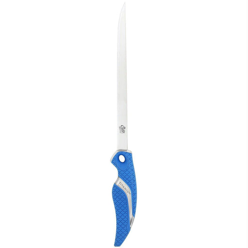 Cuda 9-Inch Titanium Bonded Flex Fillet Knife - Blue