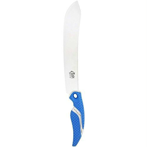 Cuda 10-Inch Titanium Bonded Butcher Knife - Blue