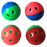 Iconic Pet - Two-Tone Plastic Ball With Bell - 4 pack - Assorted