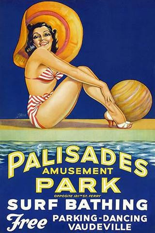 Palisade Amusement Park Surf Bathing 20 x 30 Poster